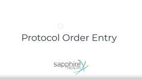 Protocol Order Entry