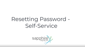 Self-Resetting Your Password