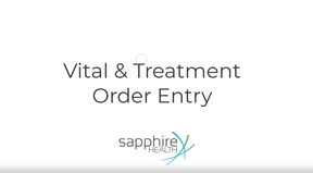 Vital/Treatment Order Entry