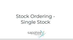 Stock Ordering - Single Stock Order