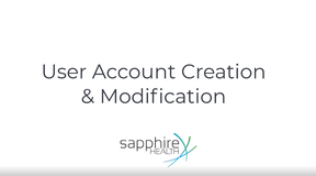User Account Creation and Modification
