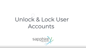 Unlock or Lock User Accounts